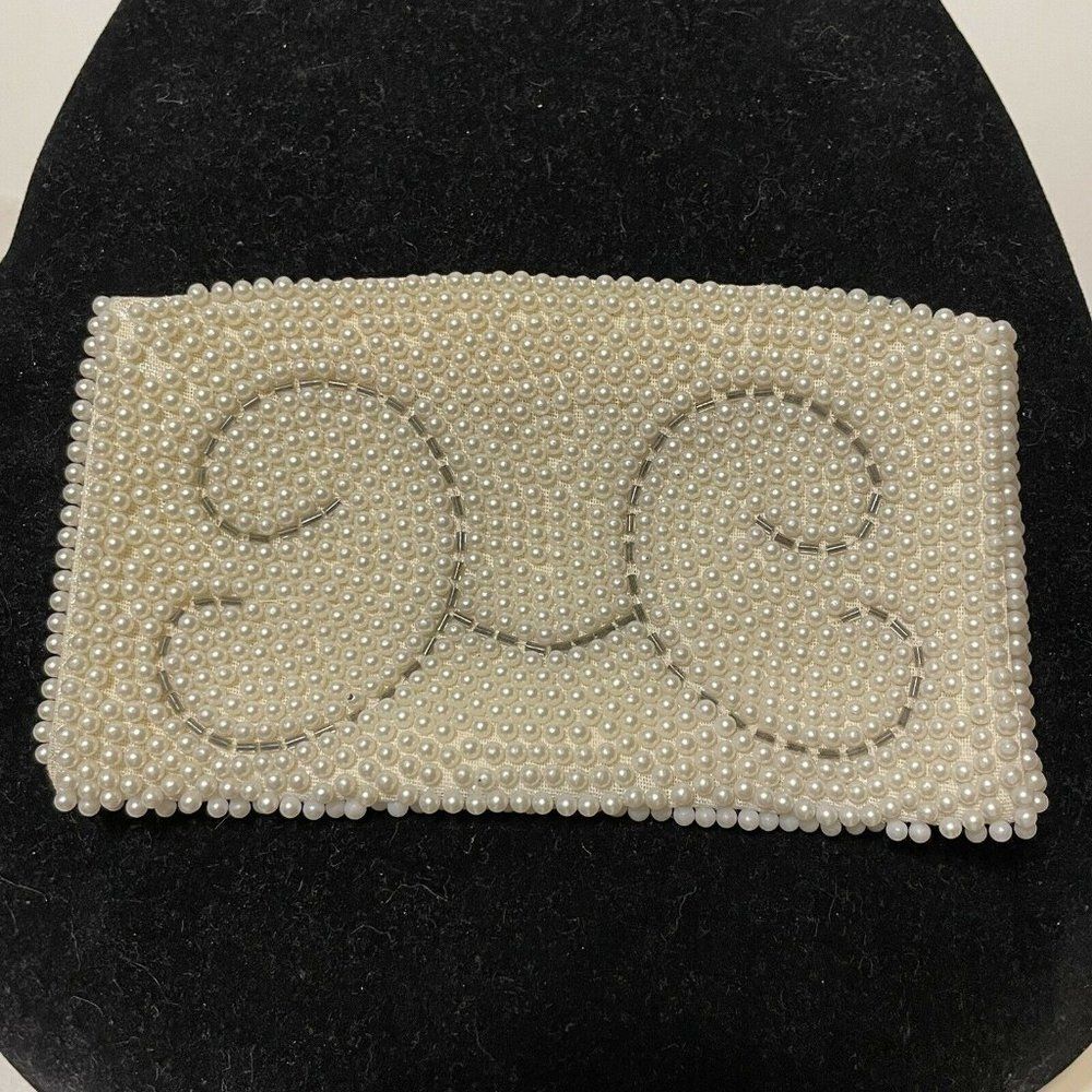 Vintage 50s Beaded Pearl Bags By Susan Japan Bag